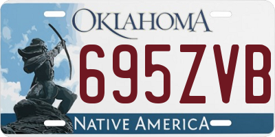 OK license plate 695ZVB