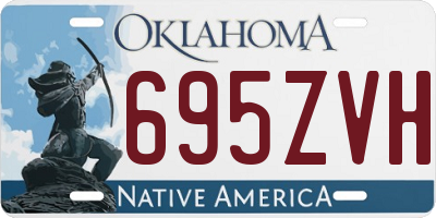 OK license plate 695ZVH