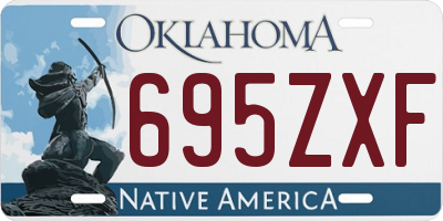 OK license plate 695ZXF