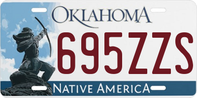 OK license plate 695ZZS