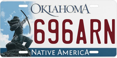 OK license plate 696ARN