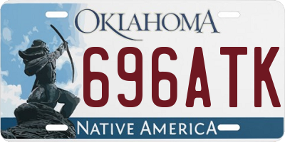 OK license plate 696ATK