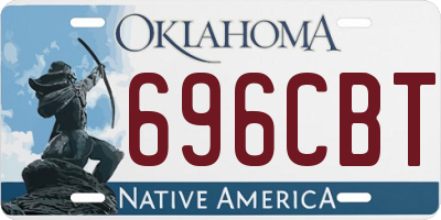 OK license plate 696CBT