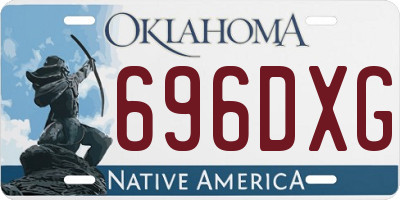 OK license plate 696DXG
