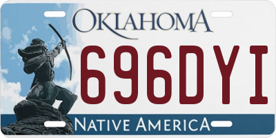 OK license plate 696DYI
