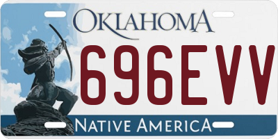 OK license plate 696EVV