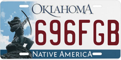 OK license plate 696FGB