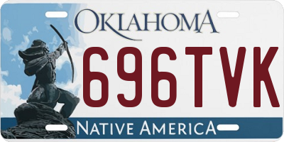 OK license plate 696TVK