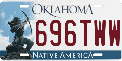 OK license plate 696TWW