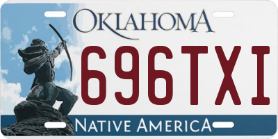 OK license plate 696TXI