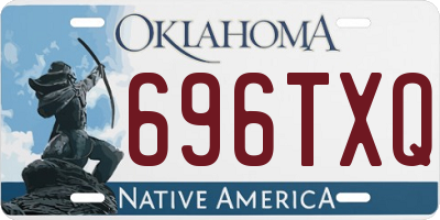 OK license plate 696TXQ