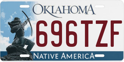 OK license plate 696TZF