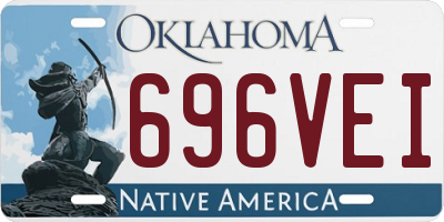 OK license plate 696VEI