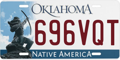 OK license plate 696VQT