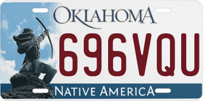 OK license plate 696VQU