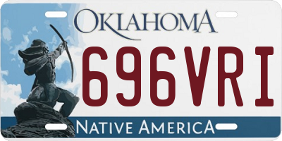 OK license plate 696VRI