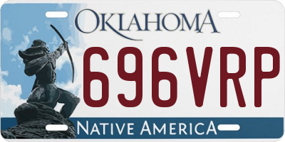 OK license plate 696VRP