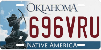 OK license plate 696VRU