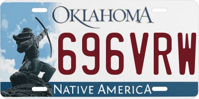 OK license plate 696VRW