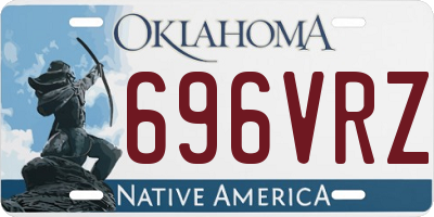 OK license plate 696VRZ