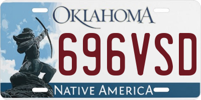 OK license plate 696VSD