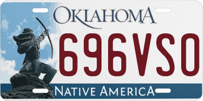 OK license plate 696VSO