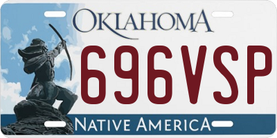 OK license plate 696VSP
