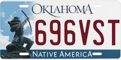 OK license plate 696VST