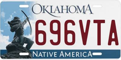 OK license plate 696VTA