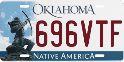 OK license plate 696VTF