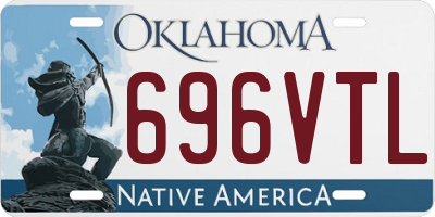 OK license plate 696VTL