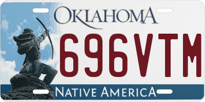 OK license plate 696VTM