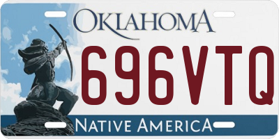 OK license plate 696VTQ