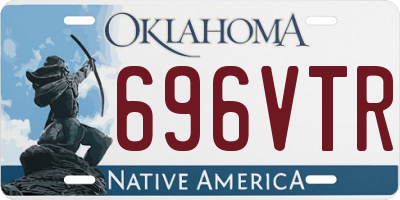 OK license plate 696VTR