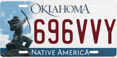 OK license plate 696VVY