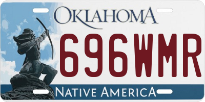OK license plate 696WMR