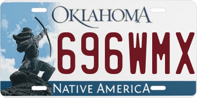 OK license plate 696WMX