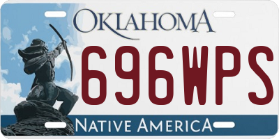 OK license plate 696WPS