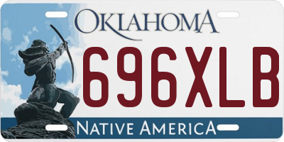 OK license plate 696XLB