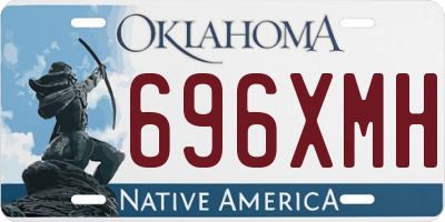 OK license plate 696XMH