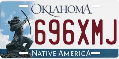 OK license plate 696XMJ