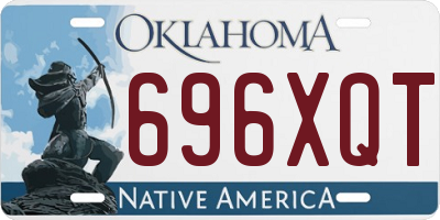 OK license plate 696XQT
