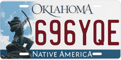 OK license plate 696YQE