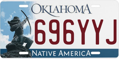 OK license plate 696YYJ