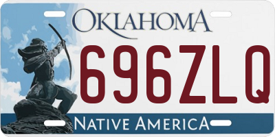 OK license plate 696ZLQ