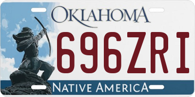 OK license plate 696ZRI