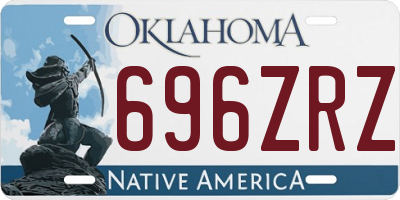 OK license plate 696ZRZ