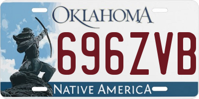 OK license plate 696ZVB