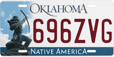 OK license plate 696ZVG