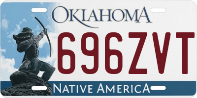 OK license plate 696ZVT